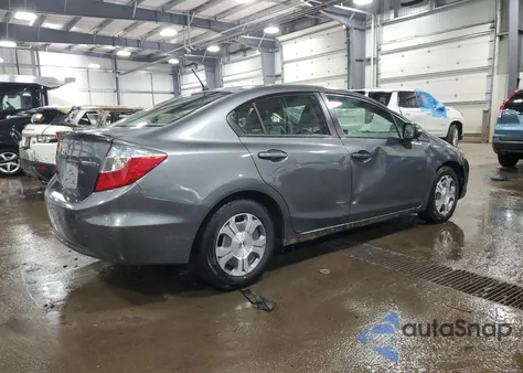 2012 Honda Civic Hybrid из США, поврежденный, VIN JHMFB4F22CS009200